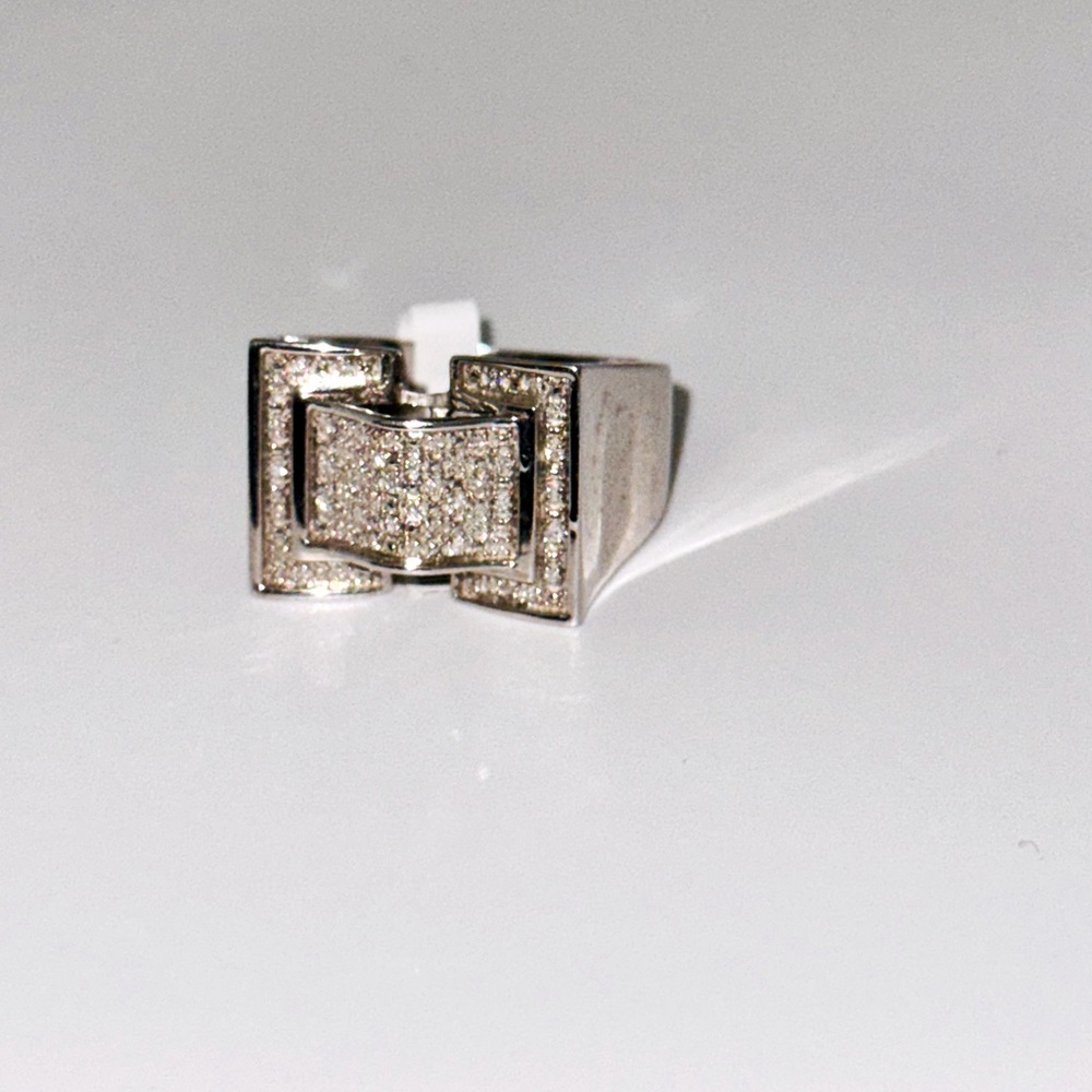 Stylish custom design men’s engagement promise ring unique REAL diamond ring HOT